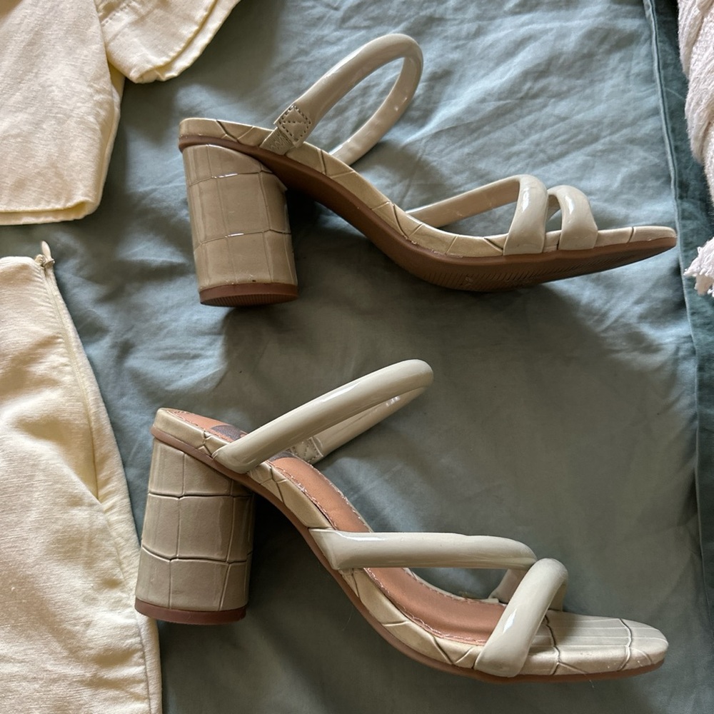 Mint green heels
